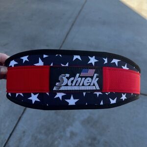Women's Red USA Star Print Weightlifting Belt